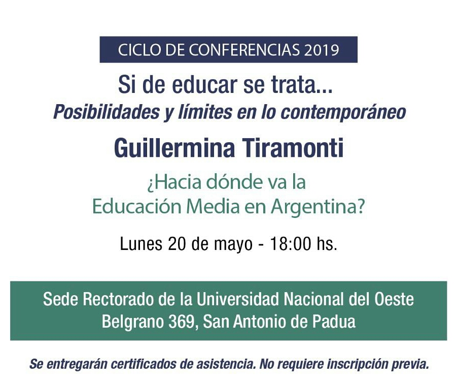CICLO DE CONFERENCIAS 2019